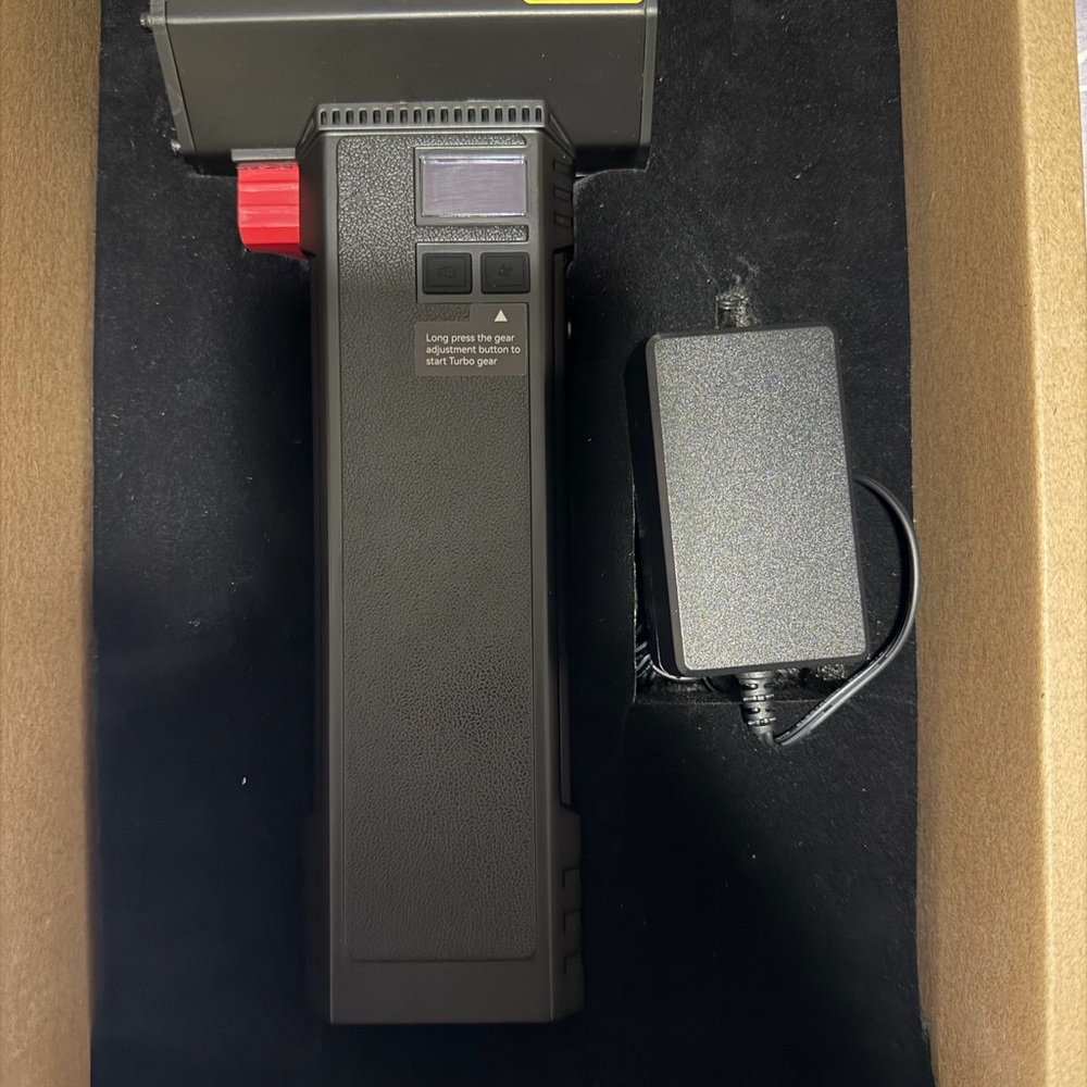 Black and Red Electronic Device